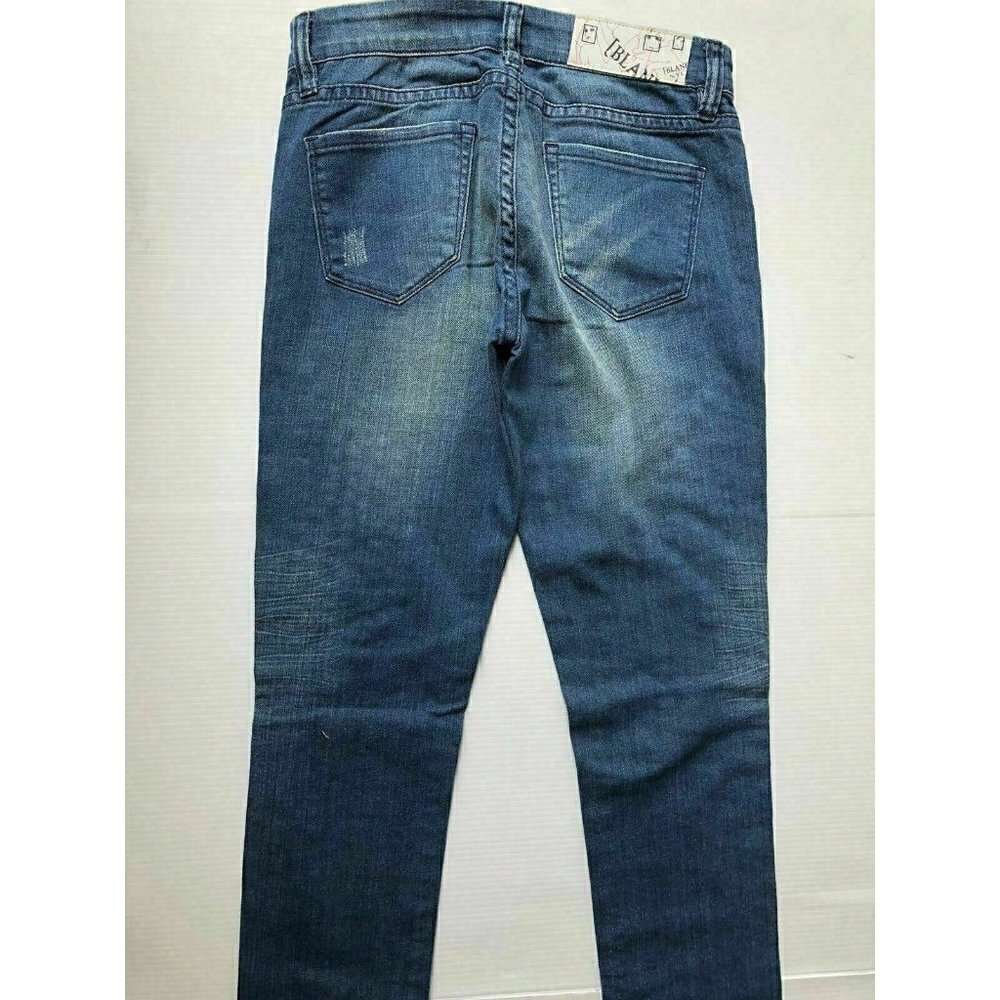 Blank NYC Women's Blue Denim Distressed Studded Skinny Jeans Size 26 NWOT - Picture 7 of 10